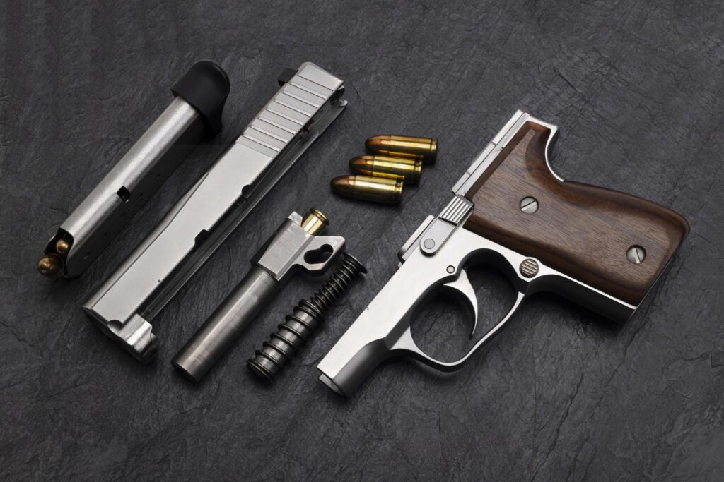 Parts of semi automatic pistol